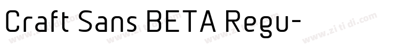 Craft Sans BETA Regu字体转换